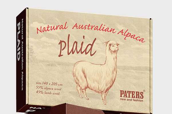 Упаковка для пледов фирмы Paters