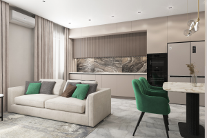 Дизайн проект квартиры для семьи из трех человек