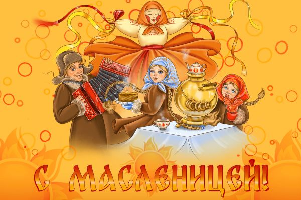 Иллюстрация и дизайн оформления праздника Масленица для Измайловского Кремля