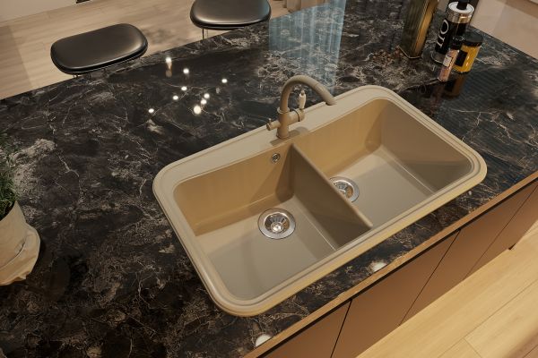 Визуализация мойки в интерьере