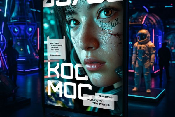 Футуристичная афиша