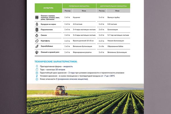 Разработка рекламной листовки для промышленного предприятия удобрений