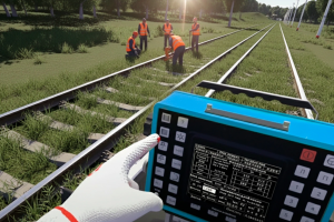 VR-тренажёр по диагностике рельсов с использованием дефектоскопа