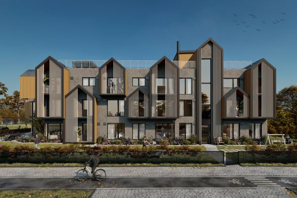 Визуализация современного жилого дома