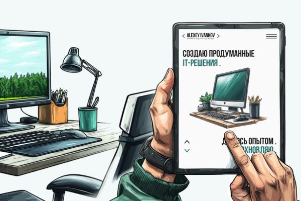 Сайт для эксперта в IT-сфере