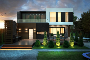 Проект двухэтажного дома в современном стиле