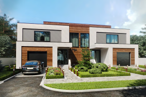 Проект двухэтажного дуплекса в п.Щапово