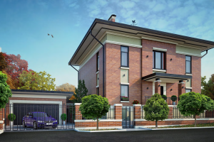 Проект дома с облицовкой кирпичом