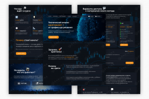 Лендинг на Тильде для Не Тормози с BTC (курс по криптотрейдингу)