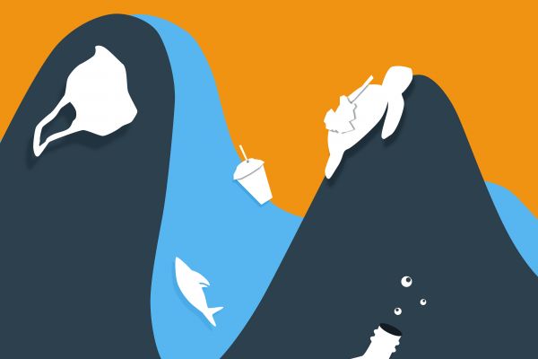 Постер "Засорение водоёмов"