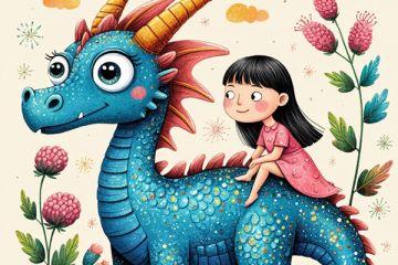 Серия фэнтезийных детских иллюстраций в стиле книжной графики (ИИ) - 4 шт.