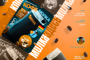 Кофемолка. Карточка товара. Инфографика