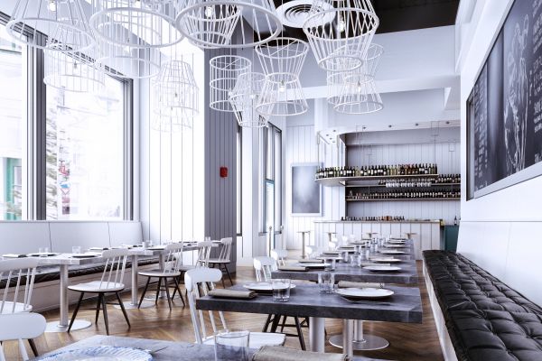 3д визуализация ресторана