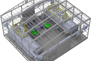Растворно-солевой узел (РСУ), объемом 100 м3