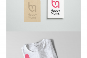 конкурсная работа логотип "HAPPY MOMS"