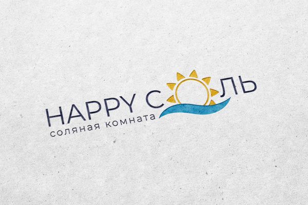 конкурсная работа логотип "happy соль"