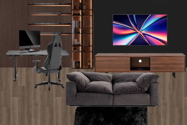 Интерьерный коллаж кабинета