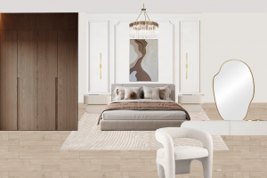 Интерьерный коллаж спальни