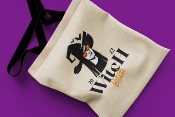 Хэллоуин логотип Witch Bitch