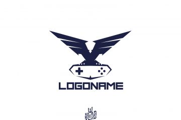 Логотип орел с джойстиком