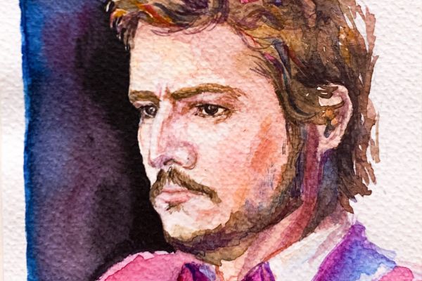 Портрет акварелью (скетч)