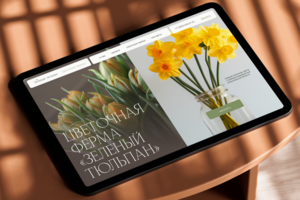 Интернет-магазин для цветочной фермы «Зеленый тюльпан»