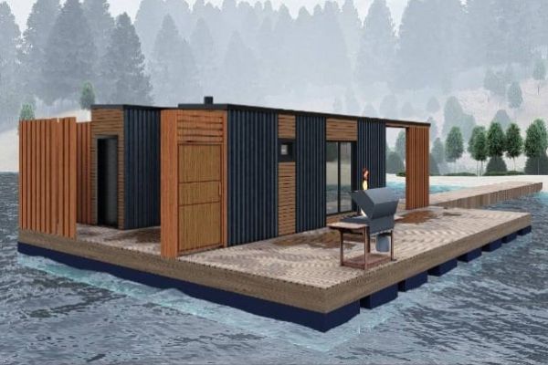 Баня на понтоне