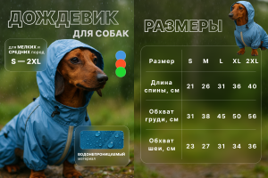 Дождевик для собак