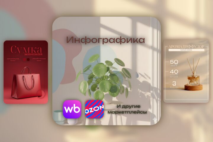Инфографика. Карточка для маркетплейсов