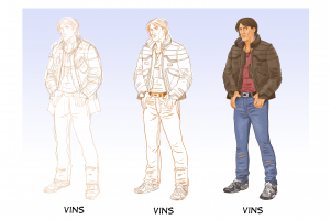 Разработка персонажей для комикса "Киборги не плачут".