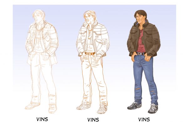 Разработка персонажей для комикса "Киборги не плачут".