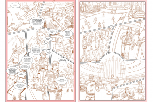 Раскадровка для комикса "Киборги не плачут".