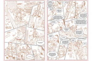 Раскадровка для комикса "Киборги не плачут".