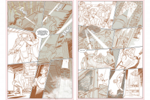 Раскадровка для комикса "Киборги не плачут".