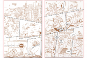 Раскадровка для комикса "Киборги не плачут".