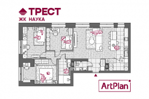 Оформление планов застройщика ТРЕСТ для ЖК Наука