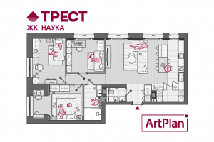 Оформление планов застройщика ТРЕСТ для ЖК Наука