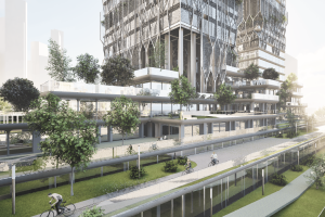 Концепция многофункционального небоскрёба Olimp Towers в Москва-Сити