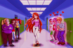 Школьная красотка