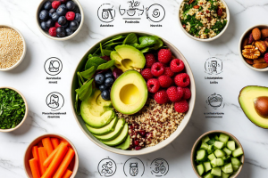 Генерация картинок к постам о здоровом питании.