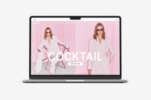 Сайт-каталог на Tilda для бренда дизайнерской одежды COCKTAIL