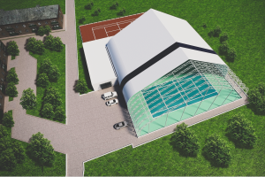 3d визуализация с фотопривязкой и скетчи больших объектов.