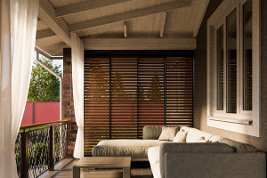 Визуализация декоративного ограждения для частного дома.