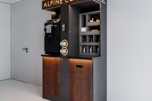 Авторский дизайн Кофе-Поинта "ALPINE COFFEE" (ENG)