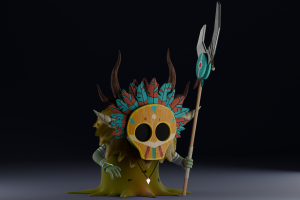 3D модель Орка-Шамана в Blender3D