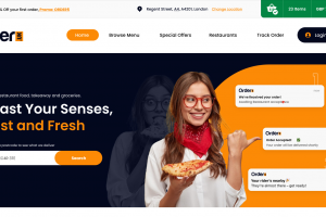 Landing page - Доставка еды