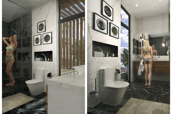 Санузел отеля (Бали)