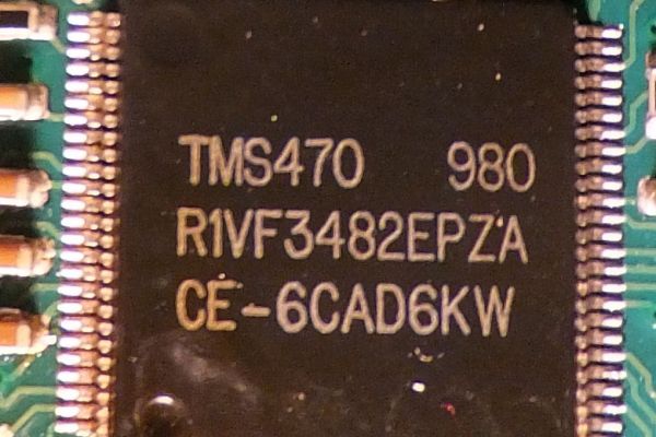 Прошивка проприетарного процессора TMS470