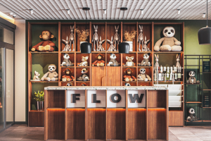 3d визуализация цветочного магазина.