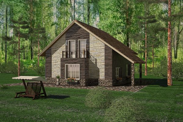 Фасад коттеджа, г. Екатеринбург